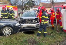 Accident rutier la Codlea cu două victime, una încarcerată