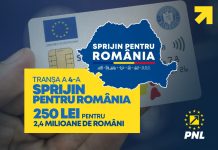 2,4 milioane de români au primit câte 250 lei prin programul ,,Sprijin pentru România“