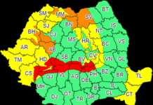 Avertizare Cod roșu de viscol puternic în Carpații Meridionali, la altitudini de peste 1.800 m, începând de marți seara / Cod portocaliu la altitudini mai mici