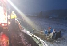 Accident rutier pe DN1, la Perșani, cu o victimă încarcerată