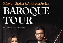Concert de muzică barocă la Făgăraș. Muzicienii Răzvan și Andreea Stoica și vioara Stradivarius, în Sala Tronului din Cetatea Făgăraș