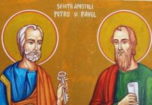 Sfinţii Apostoli Petru şi Pavel. La mulți ani tuturor celor ce poartă numele sfinților!