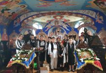 Pictură unicat la Biserica din Cincu. Pereții sunt pictați cu sfinții români îmbrăcați în straie naționale