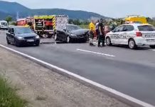 Accident rutier pe DN1, la intrarea în Codlea, cu 5 victime