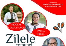 Zilele comunei Lisa, două zile de spectacole în 29 și 30 iulie. Invitați speciali sunt pr. prof. dr. Constantin Necula și artistul Nicolae Furdui Iancu