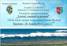 ,,Locuri, oameni și povești“, spectacol la Beclean. Vechimea satului, marcată printr-un spectacol, sâmbătă, 26 august, ora 17.00