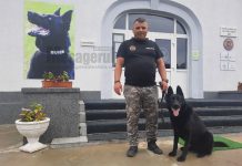 Șuier și comisarul șef Cosmin Adrian Iana, echipa care a schimbat imaginea Centrului Chinologic din Sibiu