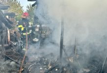 Foto. Incendiu la o gospodărie din Ormeniș