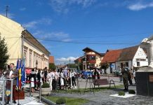 Statuia marelui cărturar Gheorghe Lazăr, care a vegheat Piața Mare din Sibiu, a fost amplasată în Avrig