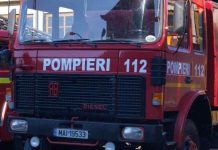 O mașină a luat foc pe strada Libertății din Făgăraș. Proprietarul a primit îngrijiri medicale