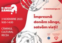 “N-avem SÂNGE?!“ organizează prima colectă mobilă de sânge din comuna Recea, vineri, 3 noiembrie
