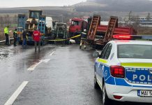 Accident rutier pe DN 13, în zona Rupea. Trafiul este blocat