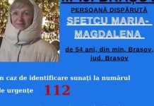 O femeie de 54 de ani, dată dispărută. Sunați la 112 dacă o vedeți