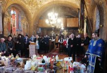 Foto și Video. Taina Sfântului Maslu, la Ileni. Întreaga rânduială a maslului este marcată de cifra șapte