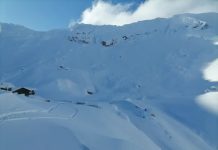 Avalanșă de mari dimensiuni la Bâlea Lac. Din fericire nu au fost victime