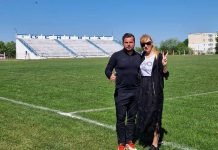 Foto. Victoria, orașul în care sportul renaște. Iulian Popa vrea să dezvolte baza sportivă. Primarul Camelia Bertea: ,,În comunitatea noastră fiecare idée și fiecare om contează“