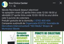 ,,Săcele Reciclează deșeuri electrice“, campanie susținută de ADI ,,ISO Mediu“ Brașov, ECOTIC și Municipiul Săcele