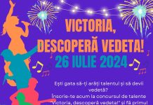 ,,Victoria, descoperă vedeta!“ Concurs de talente în cadrul evenimentului ,,Zilele Orașului Victoria“. Înscrieri până la 22 iulie