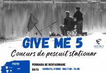 ,,GIVE ME 5“ , concurs de pescuit la Balta nr. 5 de la Dridif sâmbătă, 8 iunie. Unde se pot înscrie pescarii