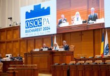 Nicolae Ciucă, președintele PNL, la Adunarea Parlamentară a OSCE: ,,Marea bătălie a anului 2024 este între democrație și autoritarism“
