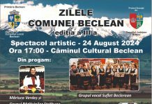 Zilele Comunei Beclean, 24 august 2024. Spectacol folcloric la căminul cultural. Ce artiști urcă pe scenă