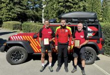 Foto. Ceremonie la Salvamont Brașov pentru Thomas Bross și Radu Bunea, salvamontiștii de la Victoria