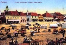 Imaginea vechiului târg al Făgărașului, ascunsă între pavele și betoane. Comerțul de altădată din Piața Mare