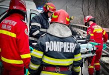 Video. Coliziune între un autocar și un autoturism pe A1, la Apoldu de Jos. A fost activat Planul Roșu de Intervenție