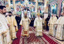 Foto. PS Ilarion Făgărășanul, episcopul Mitropoliei Sibiului, la biserica din Valea Mare