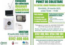 Campanie de colectare a deșeurilor electrice, la Cristian. Tombolă cu premii pentru toți participanții