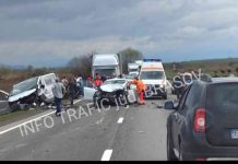 Accident rutier pe DN 13, în zona restaurantului Doripesco. Trafic blocat