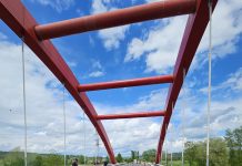 Foto. În luna iunie 2025 se va circula pe podul de la Voila. Lucrările sunt aproape de final