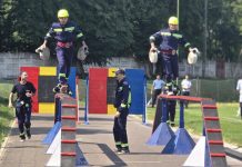 Foto. Concursul salvatorilor de la SVSU s-a desfășurat pe stadionul de la Făgăraș. Echipele premiate au fost: Codlea, Hoghiz și Hălchiu