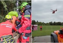 Un tânăr din Brașov a fost salvat cu elicopterul din Munții Făgăraș după ce a căzut 100 de metri într-o râpă Imagine cu caracter ilustrativ