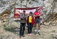 Foto. Gala Alpiniștilor Veterani din România s-a organizat în Prăpăstiile Zărneștiului. Salvamontiștii Thomas Bross, Lucia Lungu și Radu Bunea, printre invitați