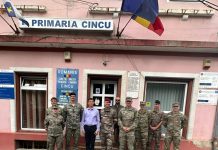 Vizita organizatorilor Exercițiului multinațional DACIAN FALL 2025 la Primăria Cincu. Primarul Gheorghe Mirca, dialog cu oficialii NATO