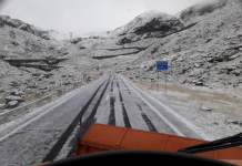 A nins pe Transfăgărășan. Prima ninsoare din acest sezon! transfagarasan