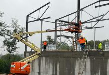 Foto. Se lucrează la stația de epurare a orașului Victoria, investiție de 14 milioane de lei