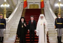 Video. Patriarhul Ecumenic al Constantinopolului, Bartolomeu I, și Patriarhia Română, decorați de Președintele României, Nicușor Dan monitorfg