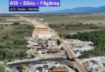 Video. Turcii de la Makyol lucrează și pe ploaie la autostrada Sibiu-Făgăraș. Lotul Arpaș-Sâmbăta de Sus, realizat 23%