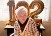 Foto. Cea mai vârstnică femeie din zona Făgărașului a împlinit 102 ani. Maria Dobrin Grovu a fost dascăl la Arpașu de Jos, Cârțișoara și Făgăraș