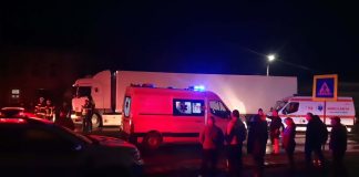 Foto și Video. Femeie lovită de tir pe DN1, la Șercaia. Victima a fost transportată la spital, în Brașov