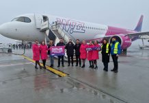 Foto. Primul zbor Brașov – Roma, astăzi, cu avionul plin! 180 de pasageri au plecat spre capitala Italiei