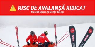Risc MARE de avalanșă în Munții Făgăraș și Munții Bucegi