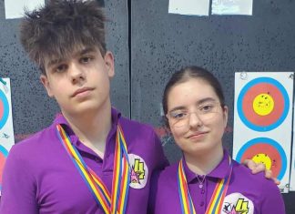 Foto. Sportivii de la clubul sportiv 4Archery Făgăraș, aur la Campionatul național de tir cu arcul. Frații Ana și Andrei Dungu, cei mai buni din țară