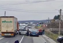 Accident rutier pe DN1, la Vlădeni. Două persoane au avut nevoie de îngrijiri medicale