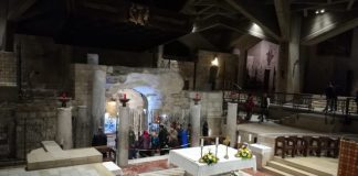 Foto. Buna Vestire, la Nazaret. Nazaret este oraşul Fecioarei Mariei şi al Bunei Vestiri, deşi aici a trăit Mântuitorul Iisus vreme de 30 de ani