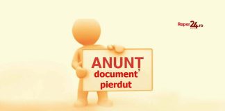 Anunț pierdere acte UAT Cincu