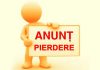 Anunț pierdere