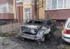 Foto și Video. Piroman sau dușman! Un individ a dat foc mașinii unei familii de pe strada Parcului din Făgăraș. Este a doua mașină incendiată a acestor proprietari